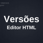 Versões - editor HTML