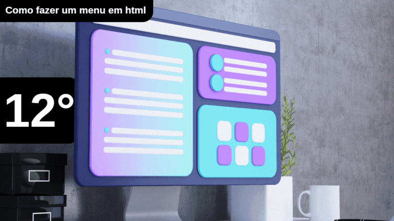 Como fazer um menu em html
