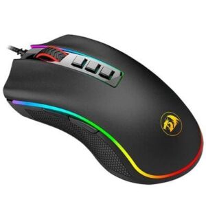 O mouse Gamer Redragon Cobra, Chroma RGB, 10000DPI, 7 Botões, Preto